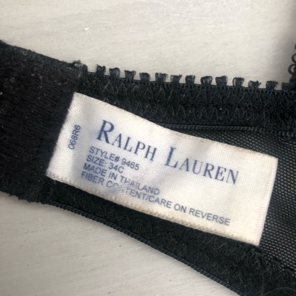 Ralph Lauren… black lace bra 34C - Picture 4 of 13